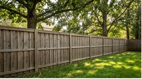 Cedar wood privacy fence installation in Middle Tennessee